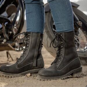 NEW Harley Davidson Bentler 8’ Full Grain Leather Women's Mid Calf Biker Boots